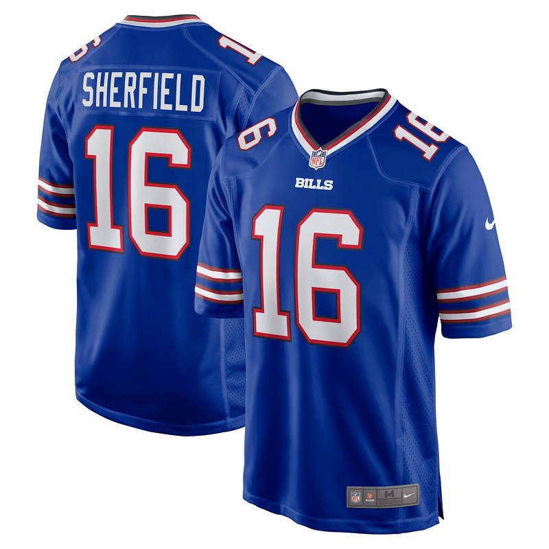 Men's Buffalo Bills Trent Sherfield Nike Royal Game Player Jersey - Image 4