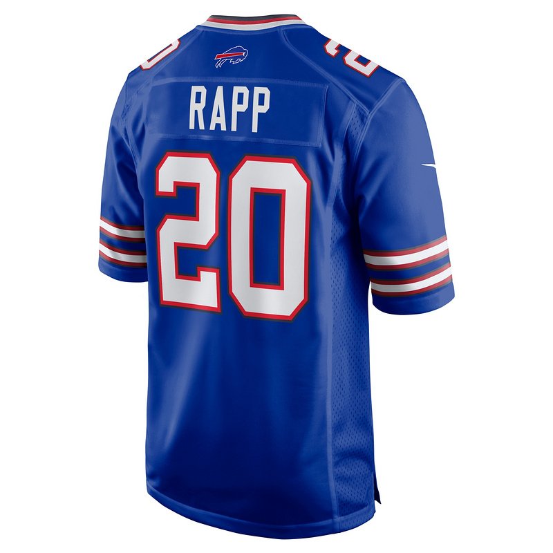 Men's Buffalo Bills Taylor Rapp Nike Royal Game Jersey - Image 3