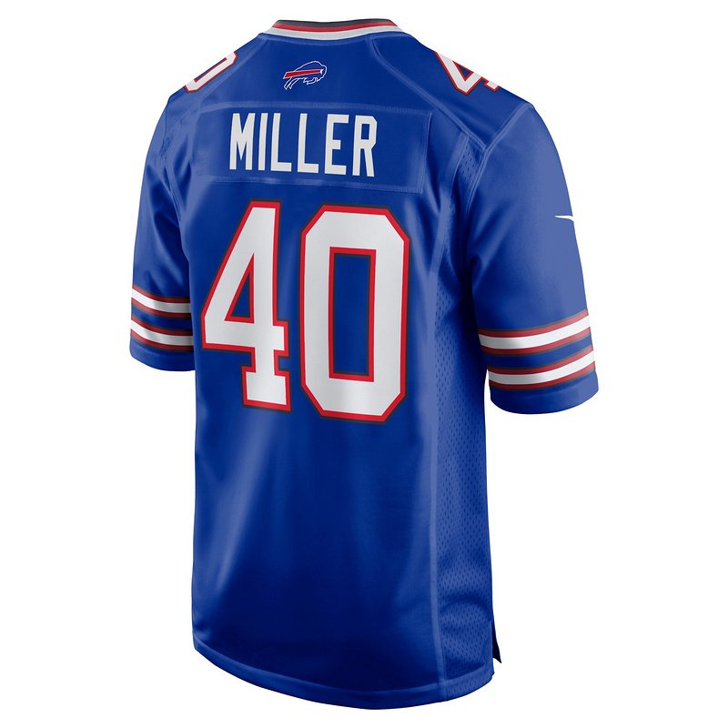 Men's Buffalo Bills Von Miller Nike Royal Player Game Jersey - Image 3