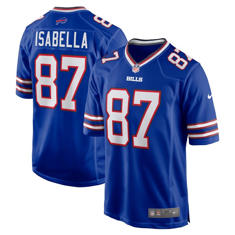 Men's Buffalo Bills Andy Isabella Nike Royal Team Game Jersey - Image 4
