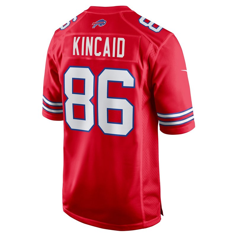 Men's Buffalo Bills Dalton Kincaid Nike Red Alternate Game Jersey - Image 3