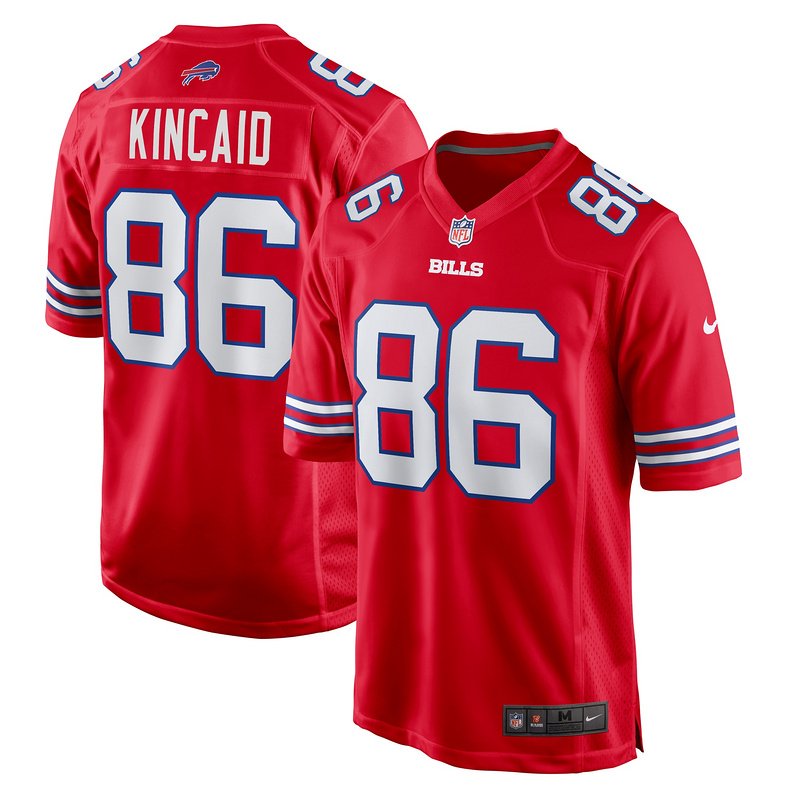 Men's Buffalo Bills Dalton Kincaid Nike Red Alternate Game Jersey - Image 4