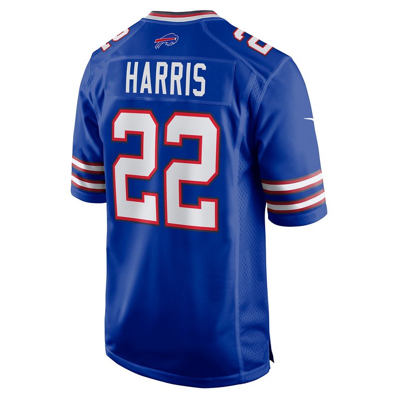 Men's Buffalo Bills Damien Harris Nike Royal Game Player Jersey - Image 3