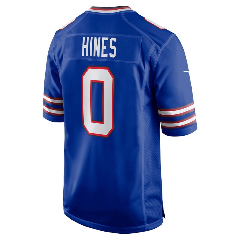 Men's Buffalo Bills Nyheim Hines Nike Royal Game Player Jersey - Image 3