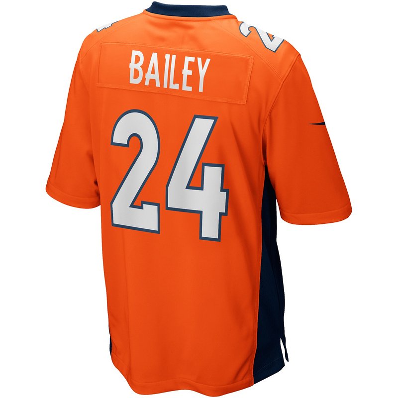 Men's Denver Broncos Champ Bailey Nike Orange Game Retired Player Jersey - Image 3