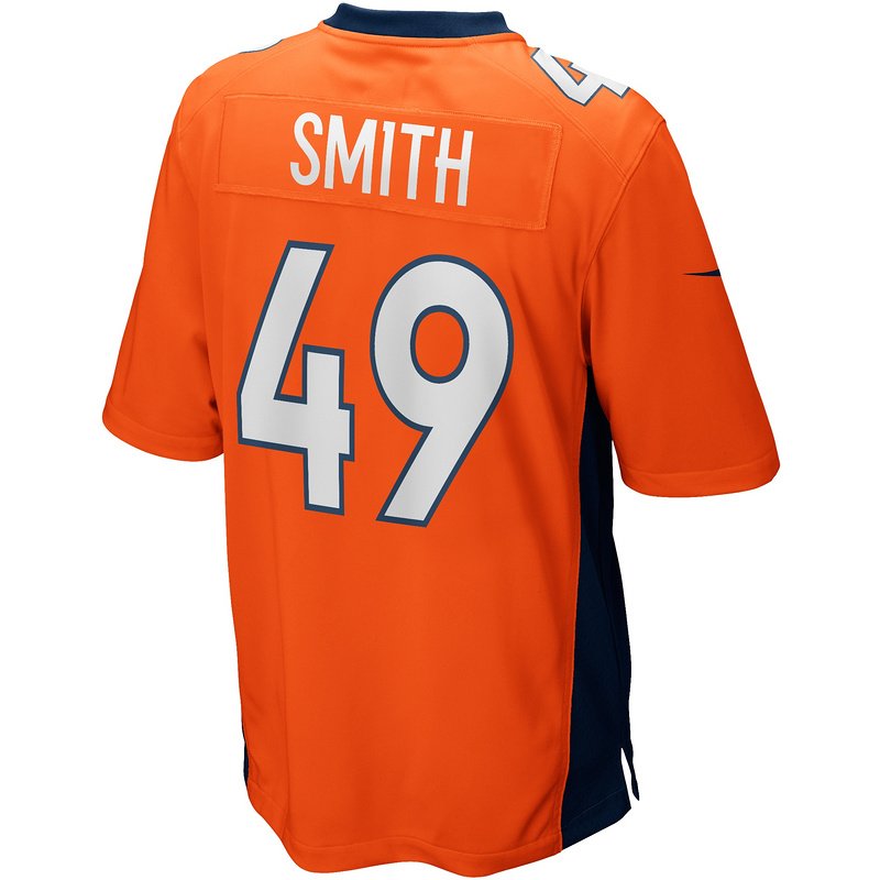 Men's Denver Broncos Dennis Smith Nike Orange Game Retired Player Jersey - Image 3