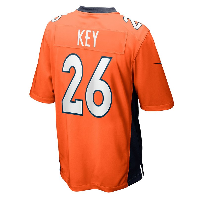 Men's Denver Broncos Devon Key Nike Orange Team Game Jersey - Image 3