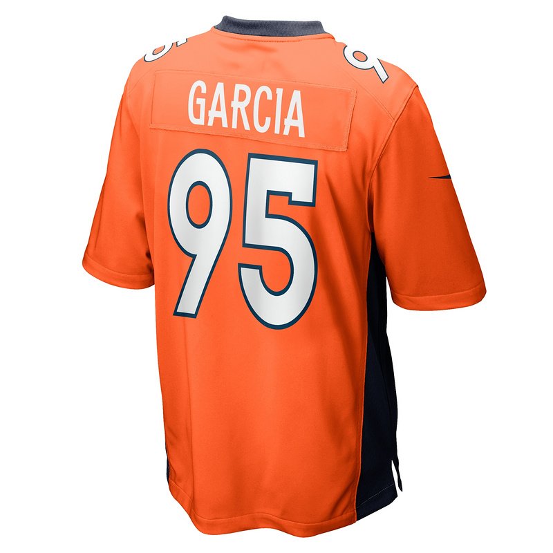 Men's Denver Broncos Elijah Garcia Nike Orange Team Game Jersey - Image 3