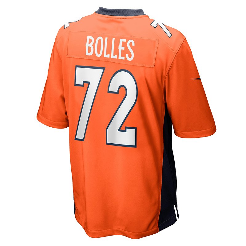 Men's Denver Broncos Garett Bolles Nike Orange Game Jersey - Image 3