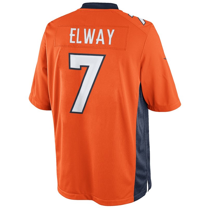 Mens Nike John Elway Orange Denver Broncos Retired Player Limited Jersey - Image 3