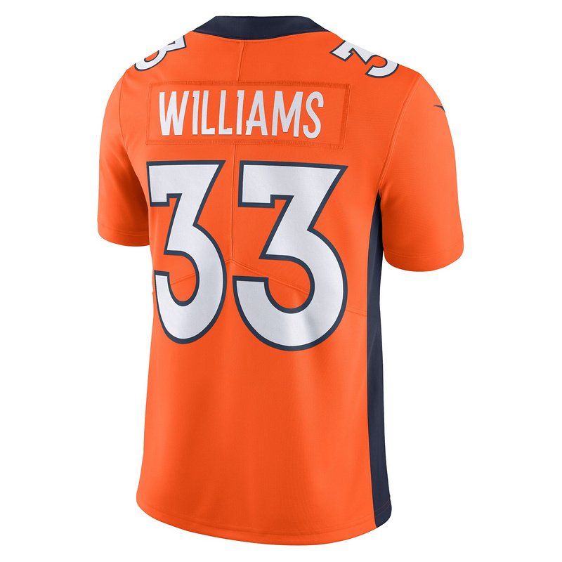 Men's Denver Broncos Javonte Williams Nike Orange Vapor Untouchable Limited Jersey - Image 3