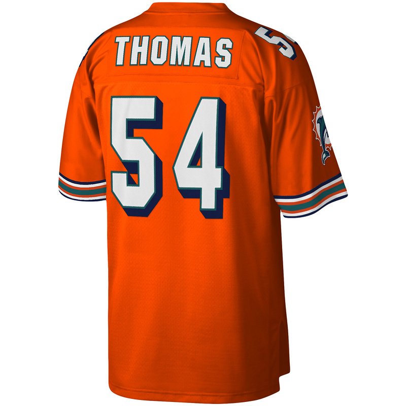 Men's Miami Dolphins Zach Thomas Mitchell & Ness Orange Legacy Replica Jersey - Image 3