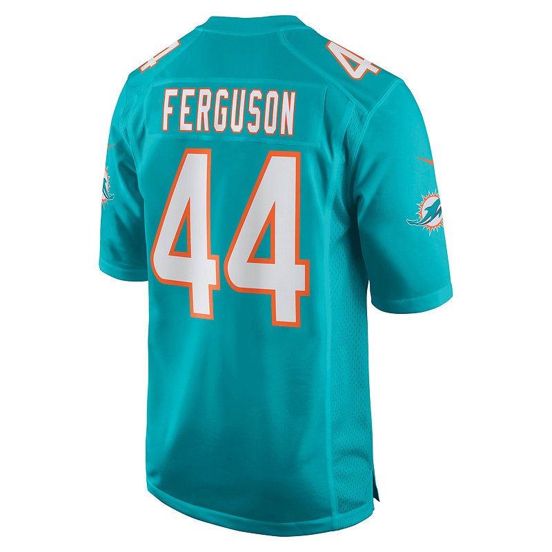 Men's Miami Dolphins Blake Ferguson Nike Aqua Game Player Jersey - Image 3