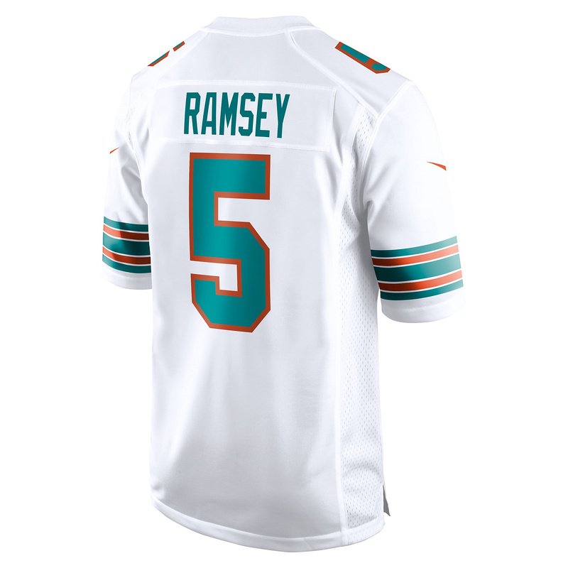 Men's Miami Dolphins Jalen Ramsey Nike White Alternate Game Jersey - Image 3