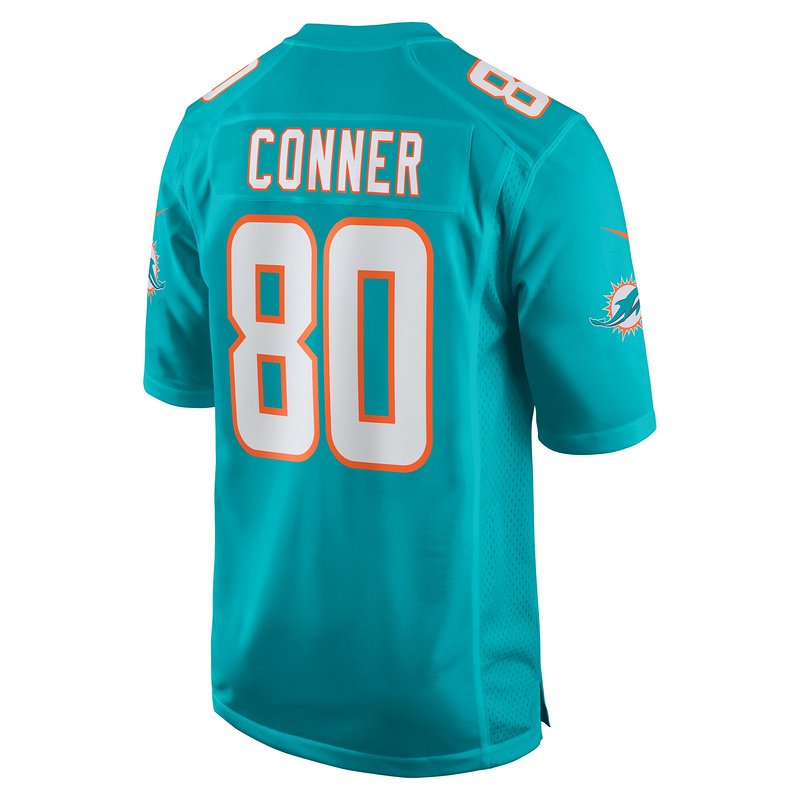 Men's Miami Dolphins Tanner Conner Nike Aqua Home Game Player Jersey - Image 3