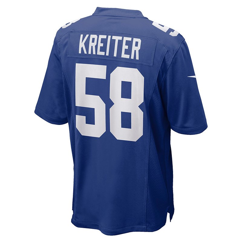 Men's New York Giants Casey Kreiter Nike Royal Game Jersey - Image 3