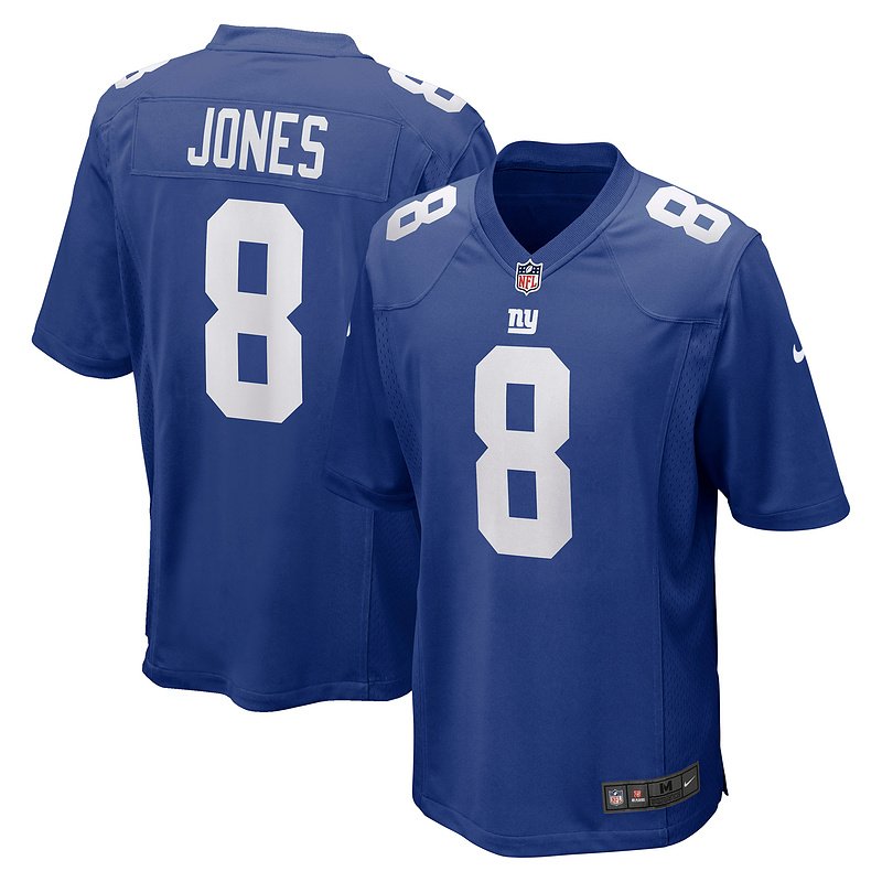 Men's New York Giants Daniel Jones Nike Royal Game Jersey - Image 4