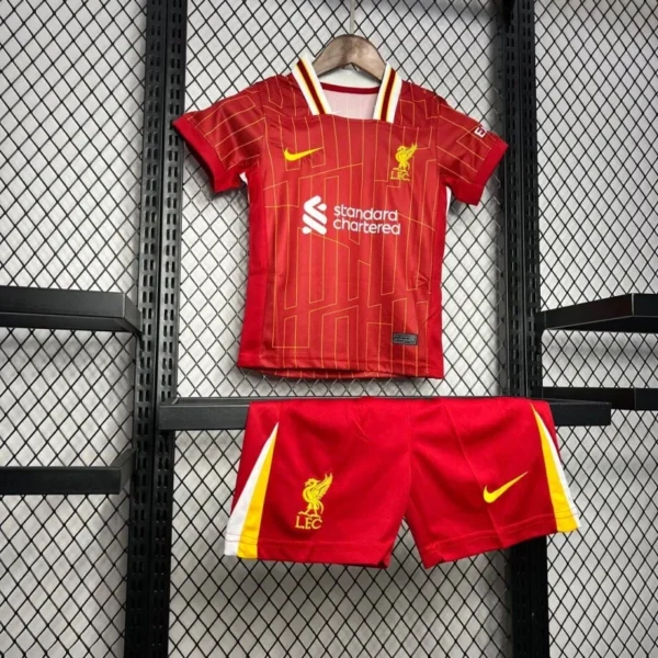 Liverpool Football Jersey Home Kids Kit Jersey+Shorts 2024/25 - Image 7