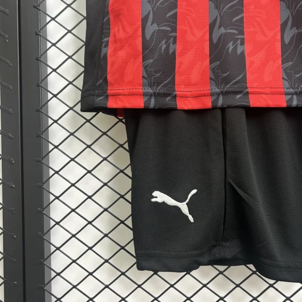 AC Milan Soccer Jersey Home Kids Kit Jersey+Shorts 2025/26 - Image 8