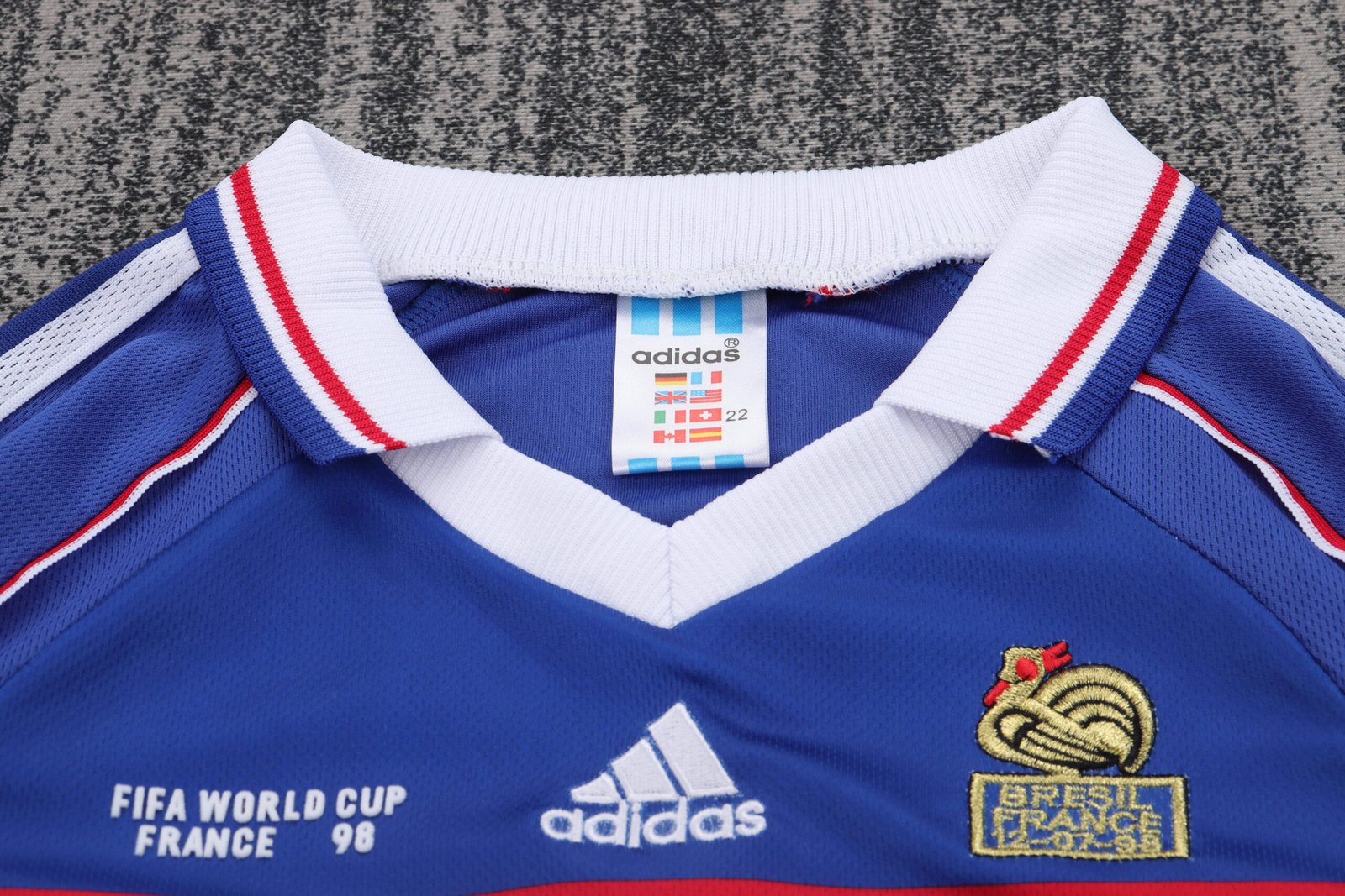 1998 World Cup France Home Retro Kids Jersey Final - Image 6
