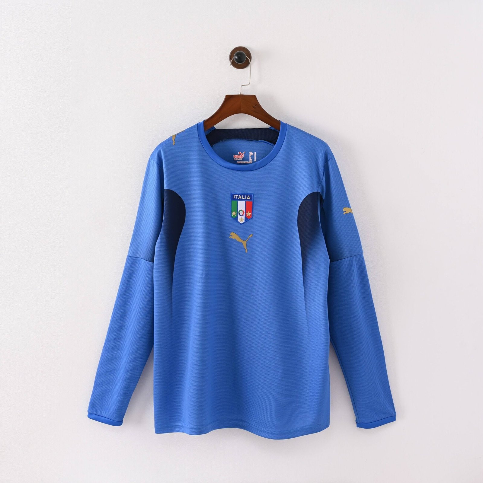2006 World Cup Italy Home Retro Jersey Long Sleeve