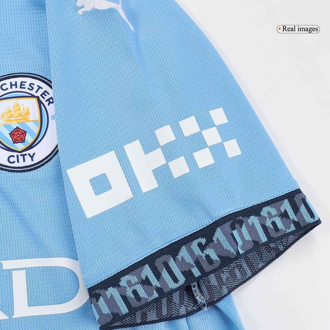 2024/25 Manchester City Home Kit(Jersey+Shorts) - Image 9