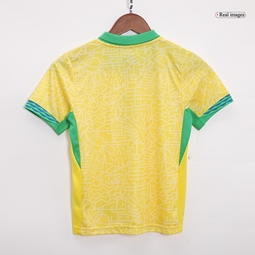 2024 Copa America Brazil Home Kids Jersey - Image 3