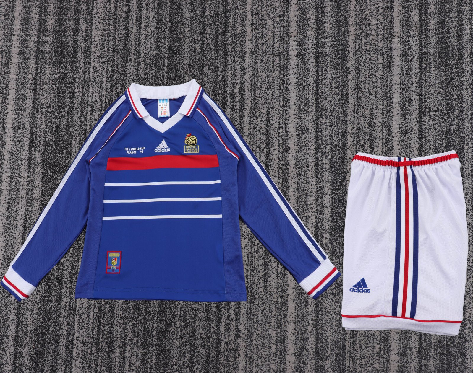 1998 World Cup France Home Retro Kids Jersey Final