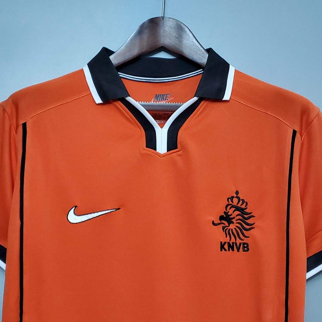 Netherlands Retro Jersey Home World Cup 1998 - Image 8