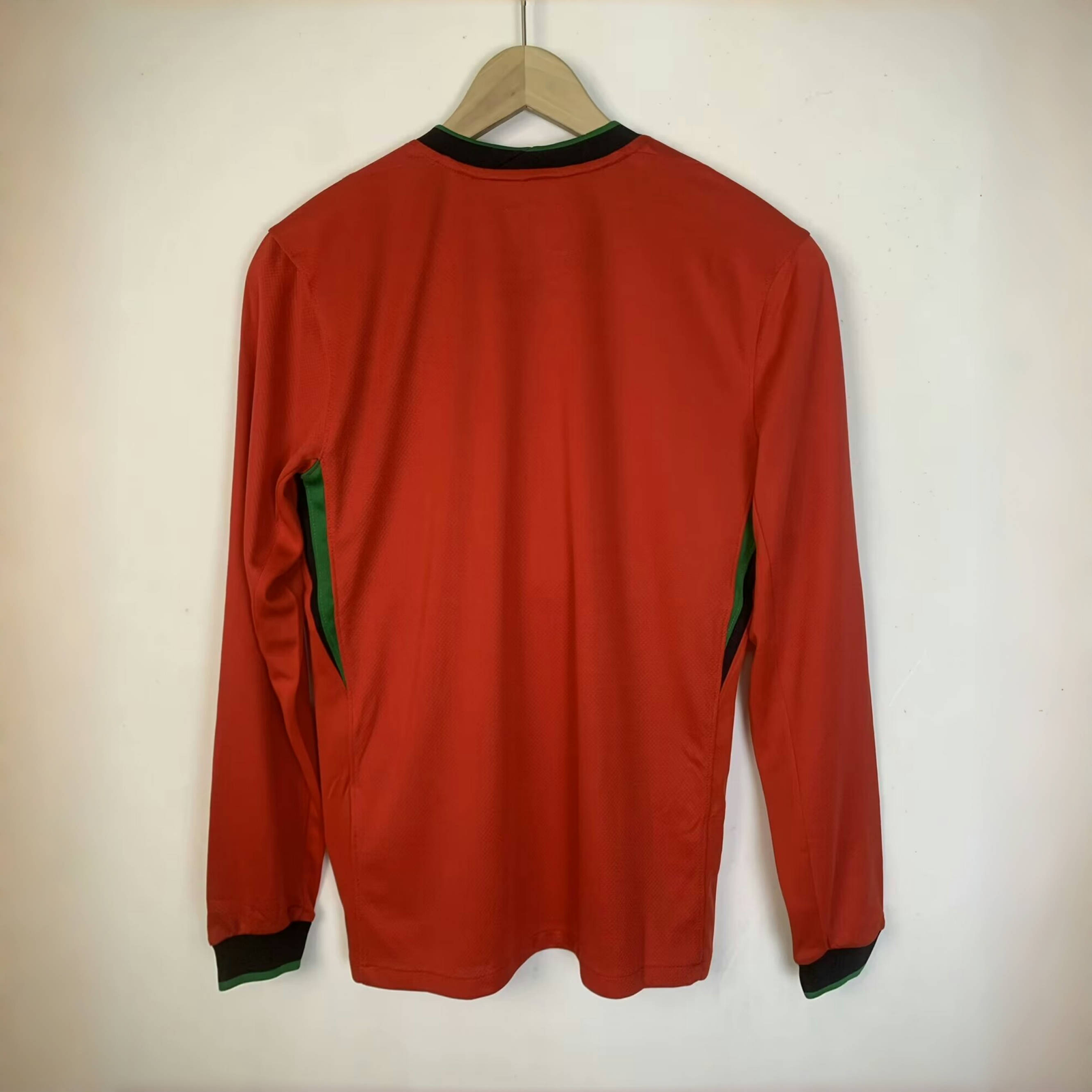 2024 Euro Portugal Home Long Sleeve Jersey - Image 4