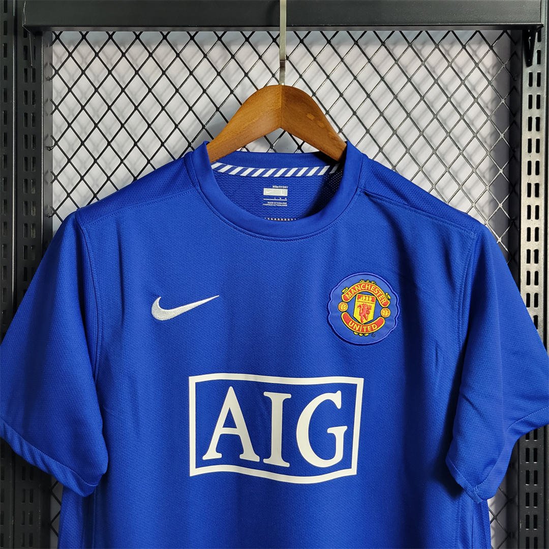 2008/09 Manchester United Retro Jersey Second Away - Image 5
