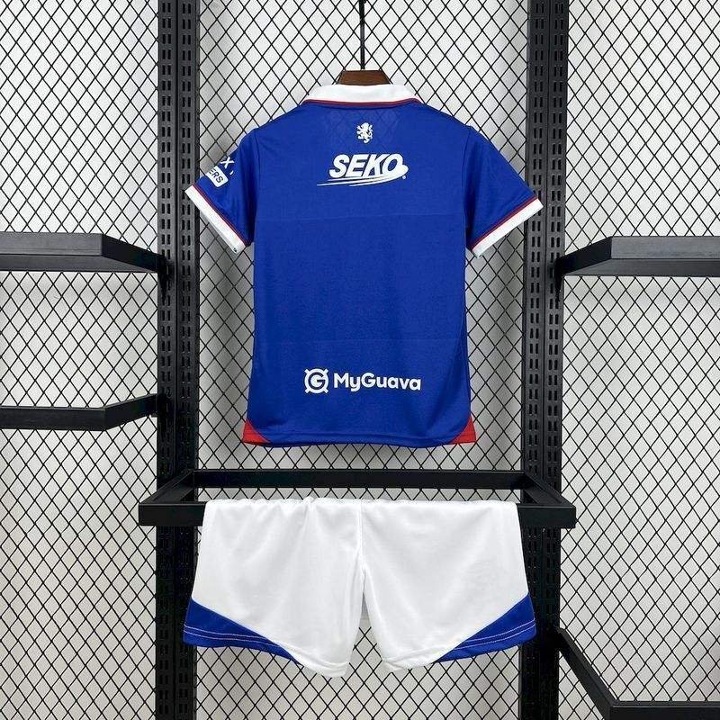 2025/26 Glasgow Rangers Home Kids Kit Jersey - Image 2