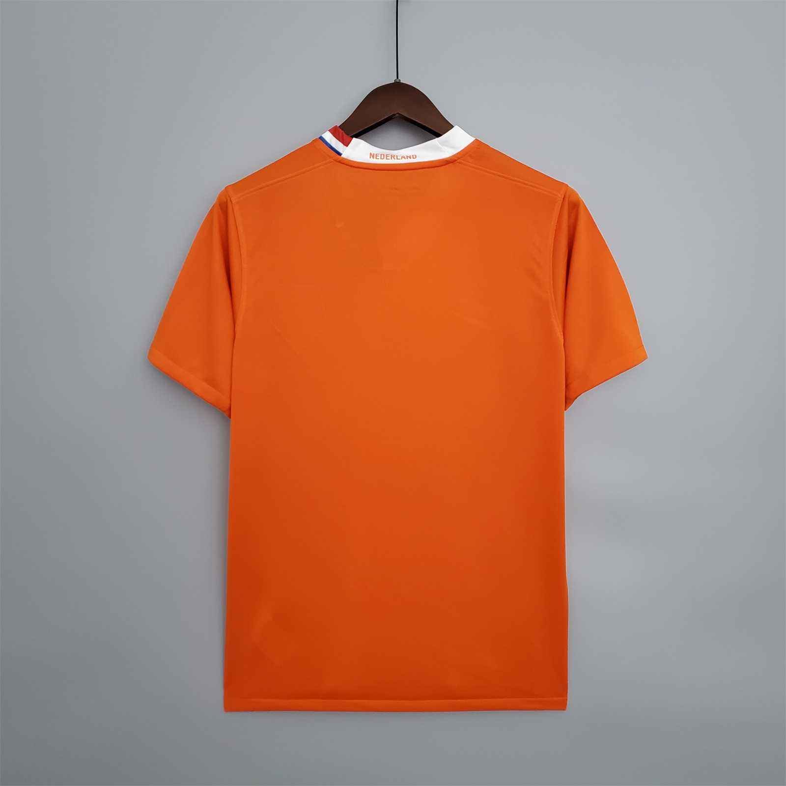 Netherlands Retro Jersey Home 2008 - Image 4