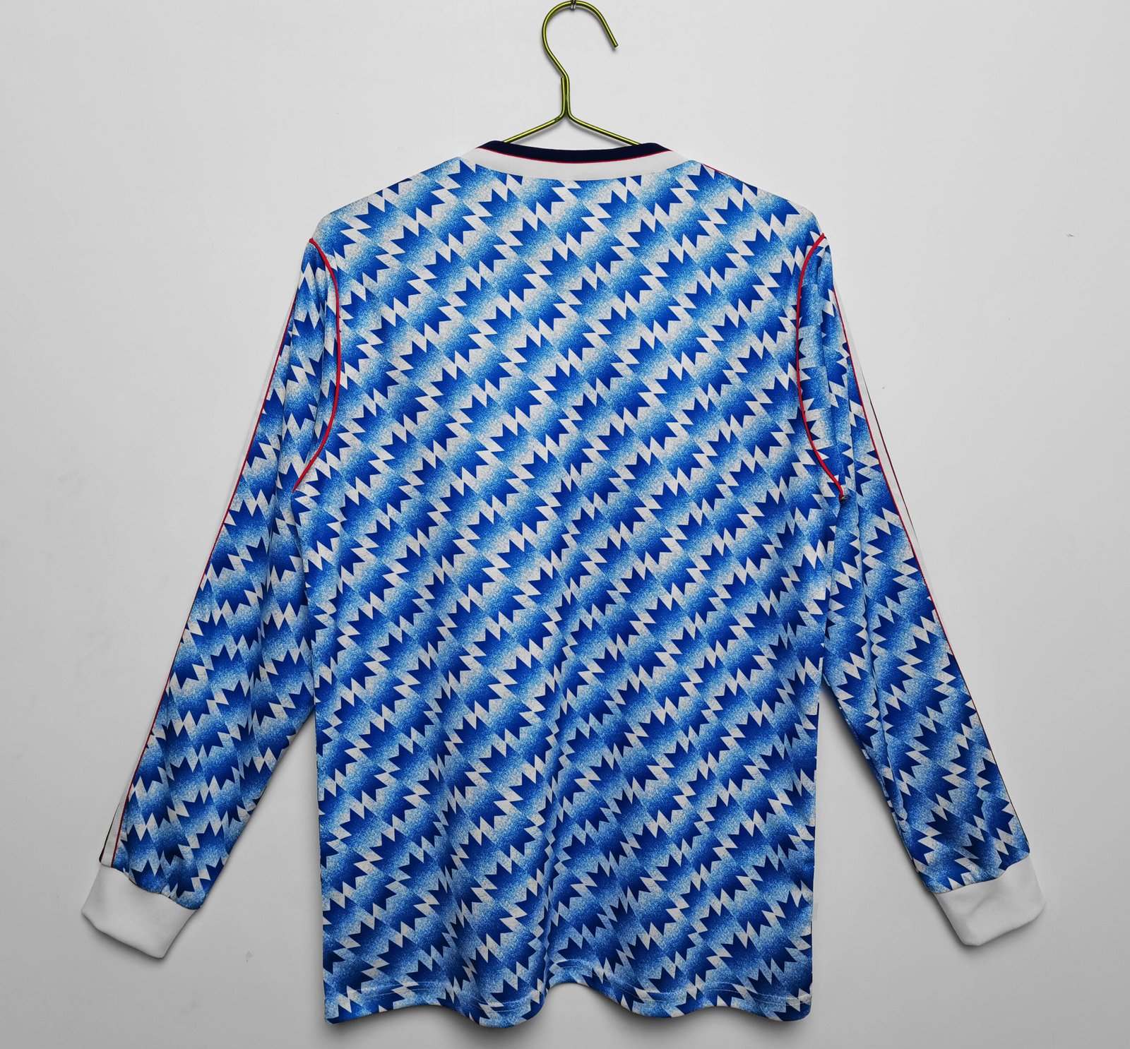 1990/92 Manchester United Retro Jersey Away Long Sleeve - Image 9