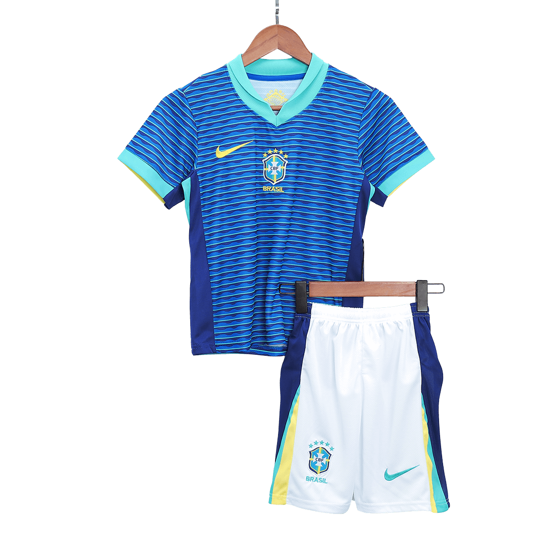 2024 Copa America Brazil Away Kids Jersey