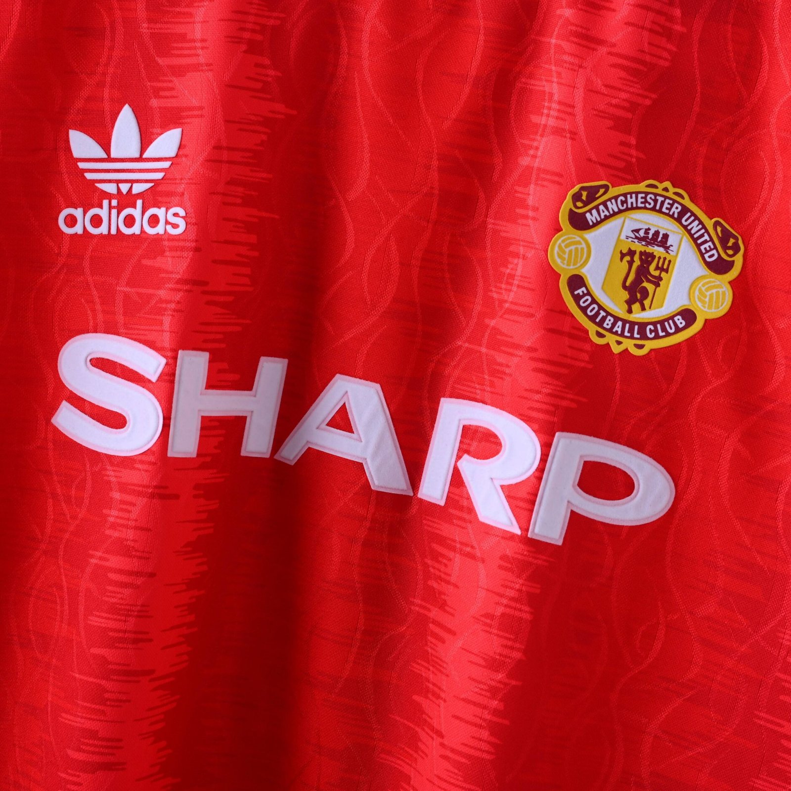 1990/92 Manchester United Retro Jersey Home - Image 4