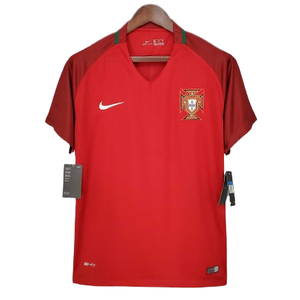 Portugal Retro Jersey Home Euro Cup 2016