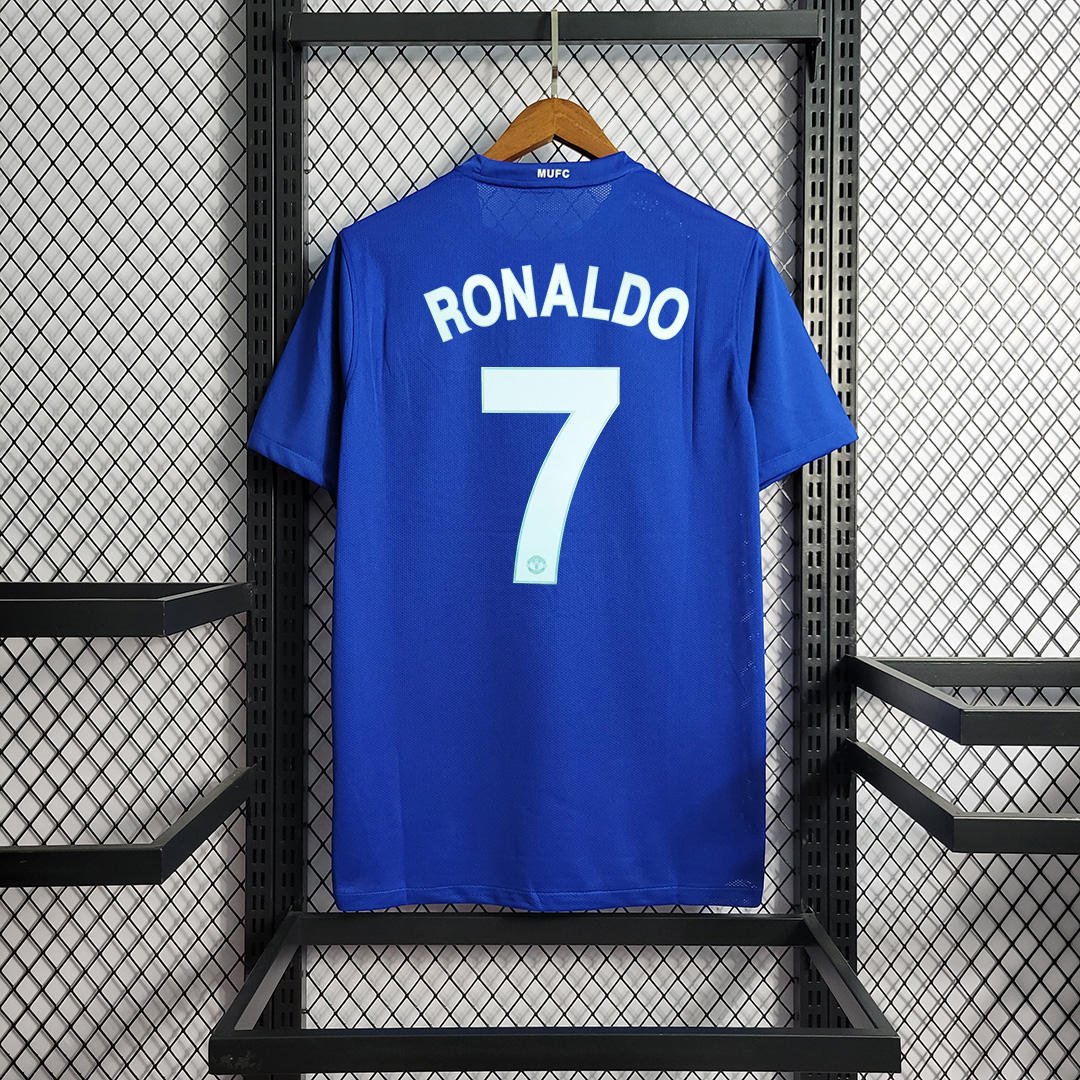 2008/09 Manchester United Retro Jersey Second Away - Image 12