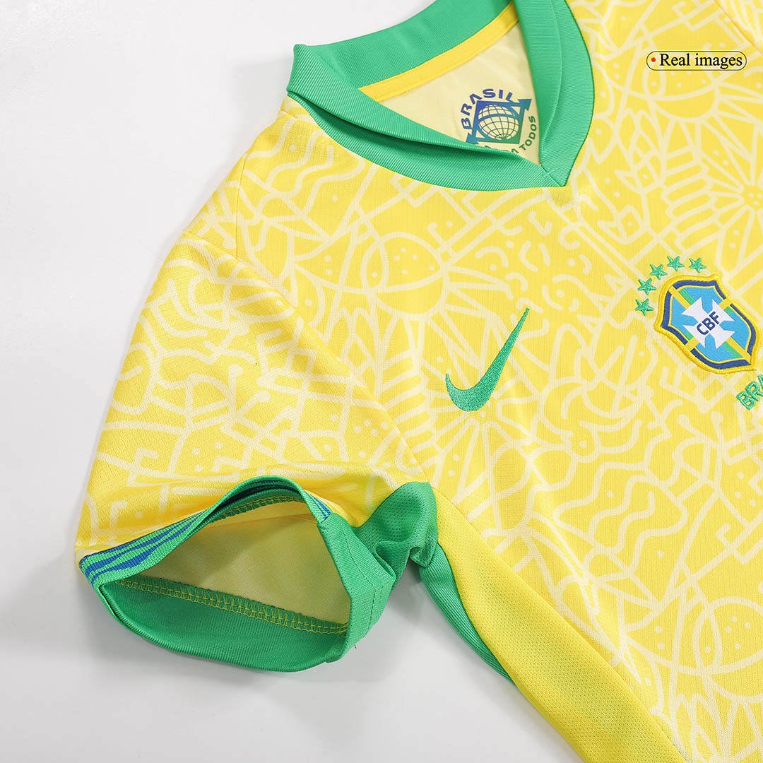 2024 Copa America Brazil Home Kids Jersey - Image 6