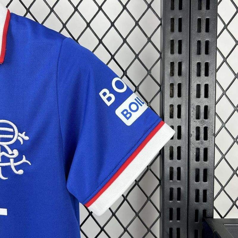 2025/26 Glasgow Rangers Home Kids Kit Jersey - Image 6