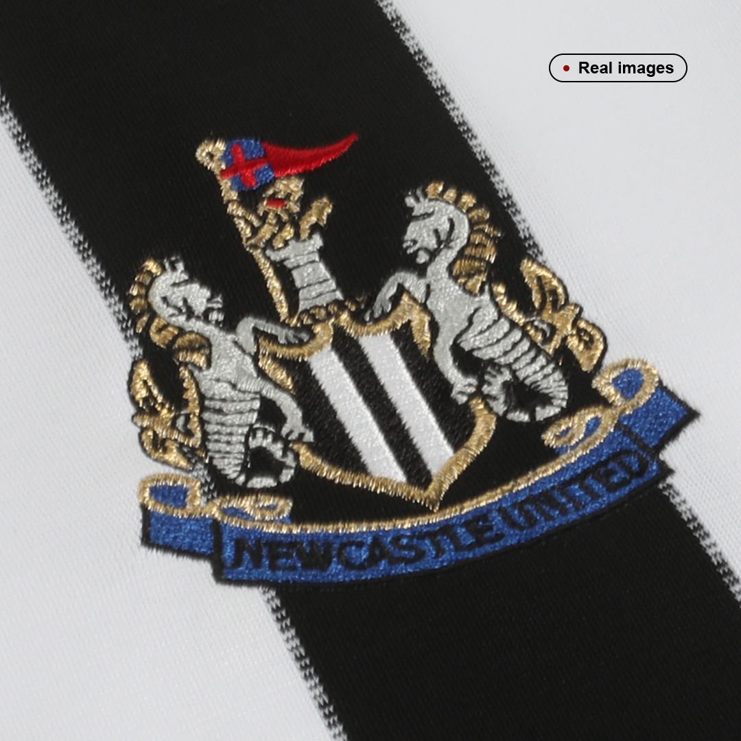 1999/00 Newcastle United Retro Long Sleeve Jersey Home - Image 3