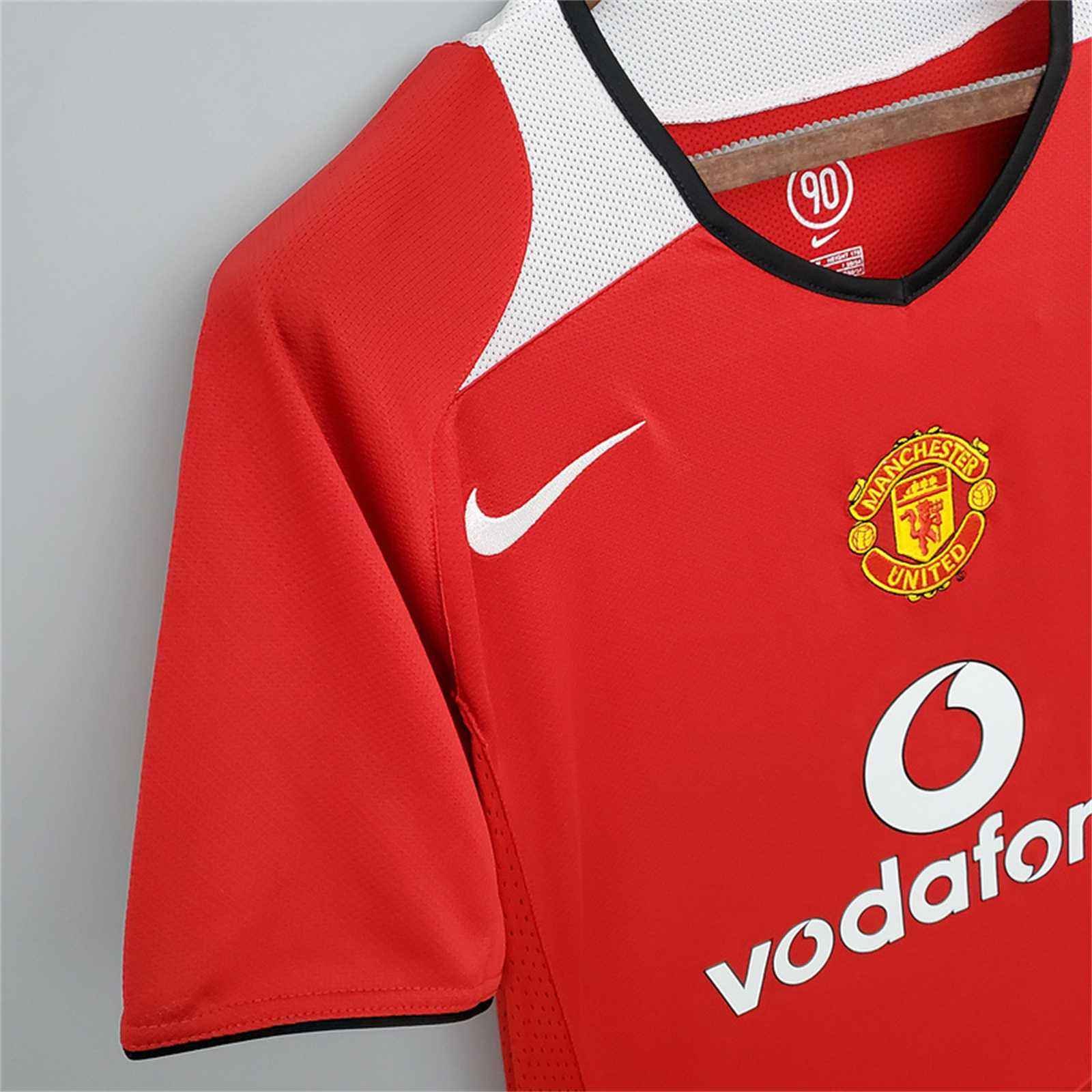 2005/06 Manchester United Home Retro Jersey - Image 7