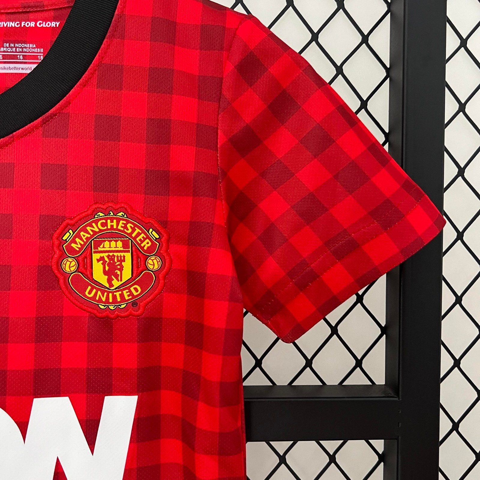 2012/13?Manchester United Home Retro Jersey Kids Kit - Image 5