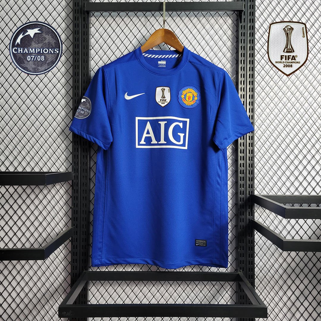 2008/09 Manchester United Retro Jersey Second Away - Image 2