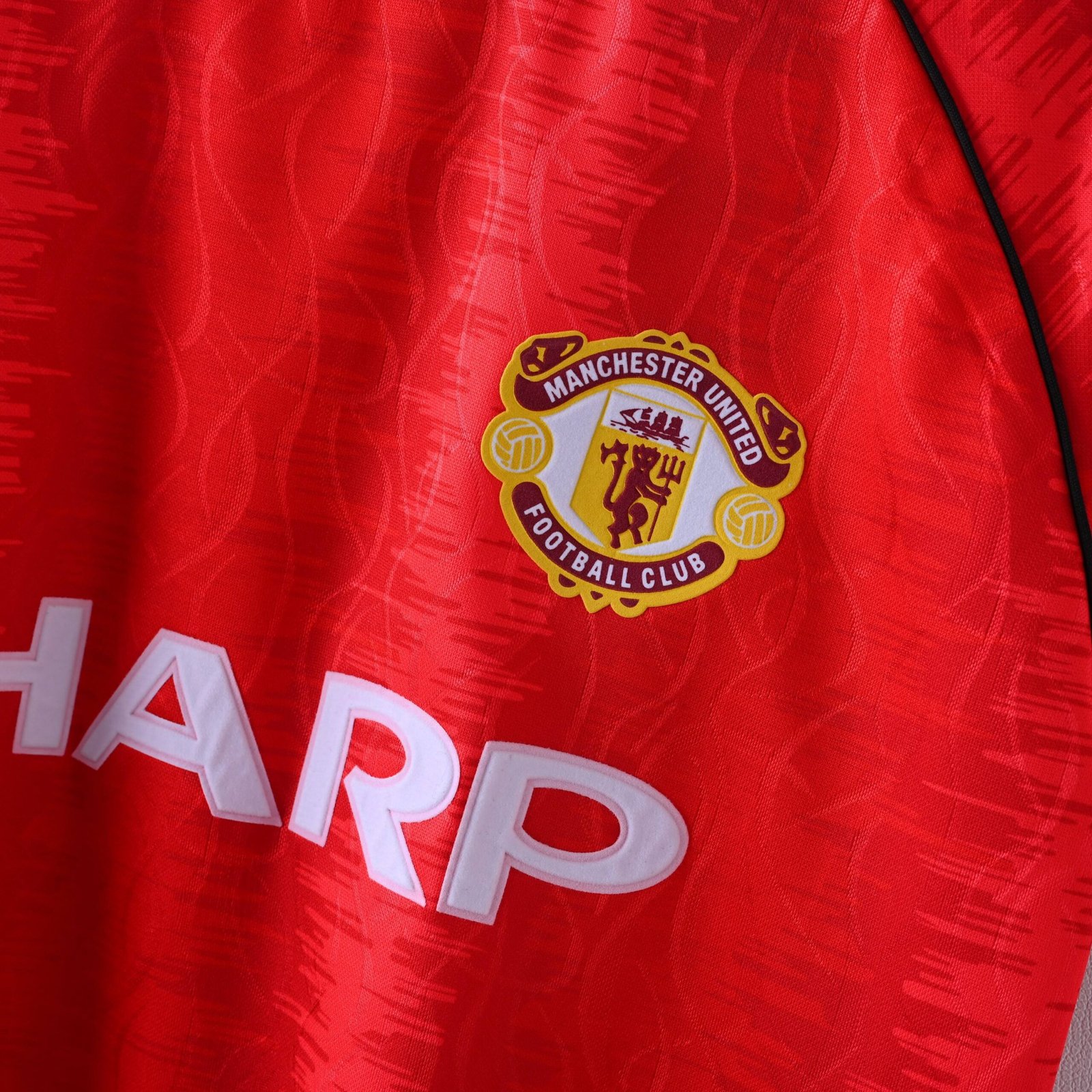 1990/92 Manchester United Retro Jersey Home - Image 3