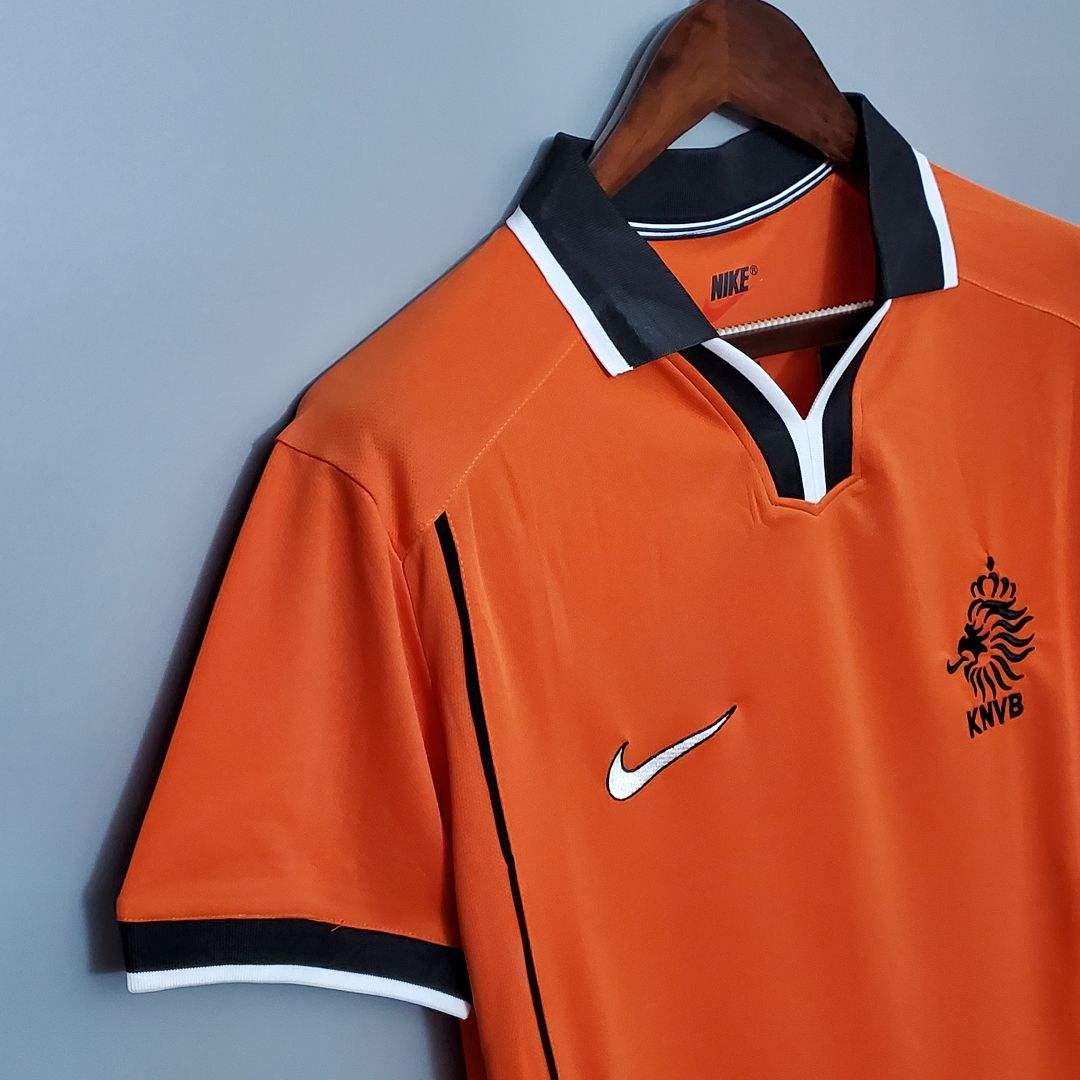 Netherlands Retro Jersey Home World Cup 1998 - Image 11