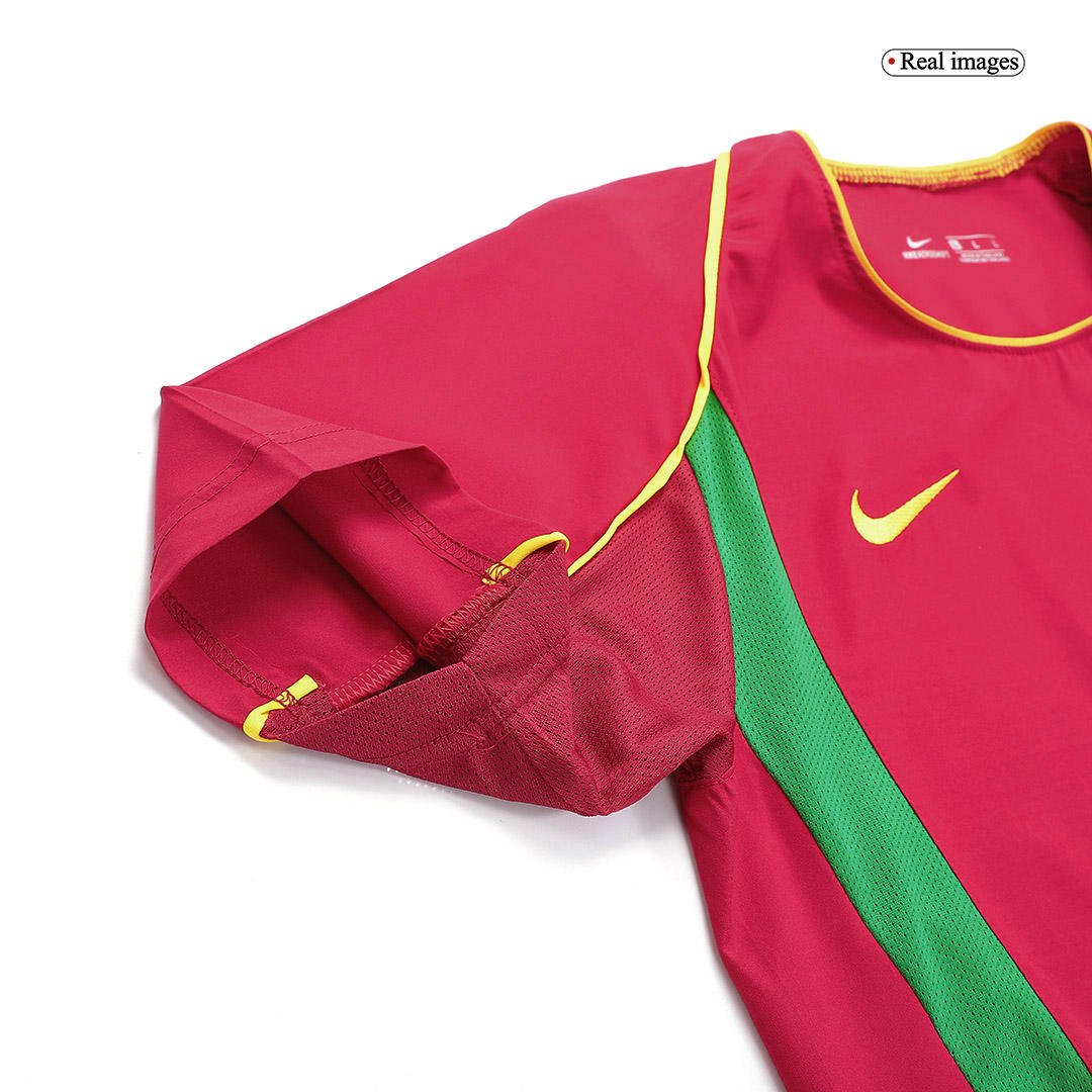 Portugal Retro Jersey Home World Cup 2002 - Image 5