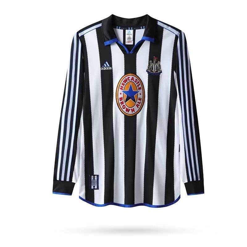 1999/00 Newcastle United Retro Long Sleeve Jersey Home