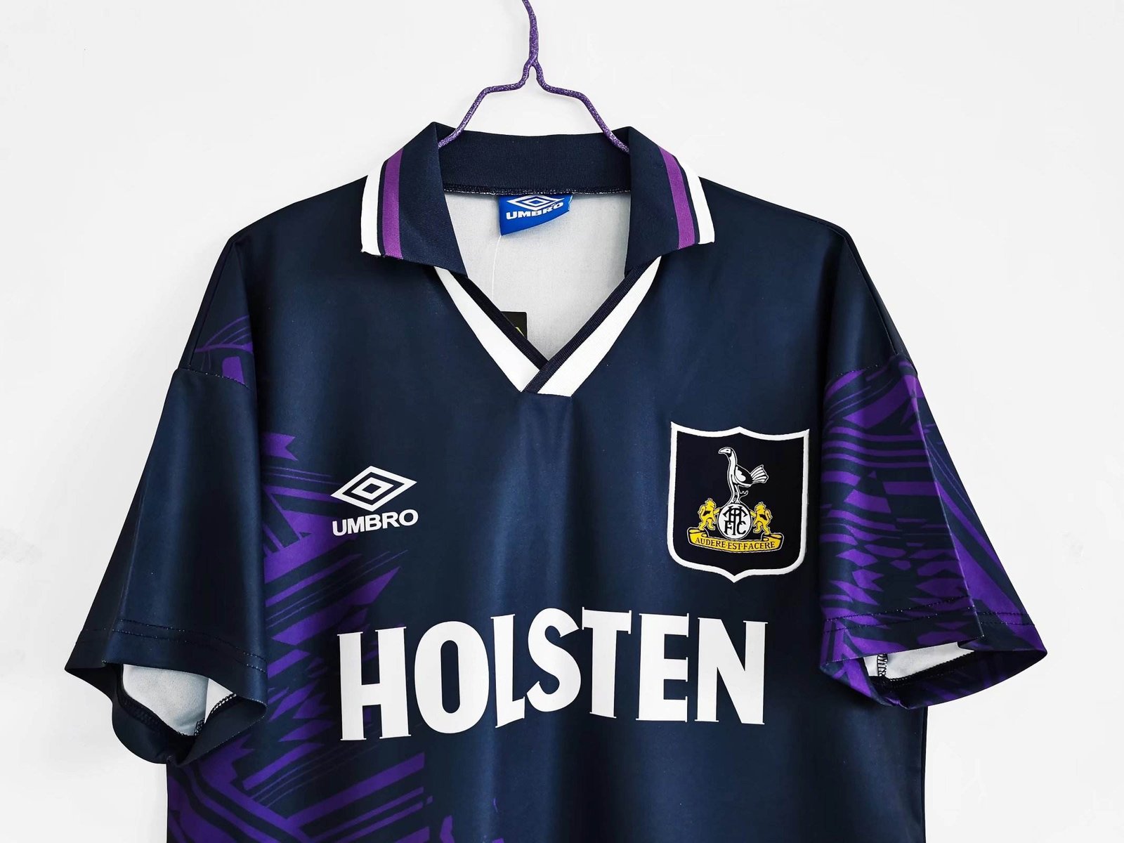 1994/95 Tottenham Hotspur Soccer Jersey Away Retro Replica - Image 3