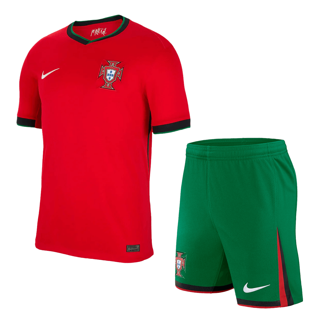 2024 Euro Portugal Home Kit(Jersey+Shorts)